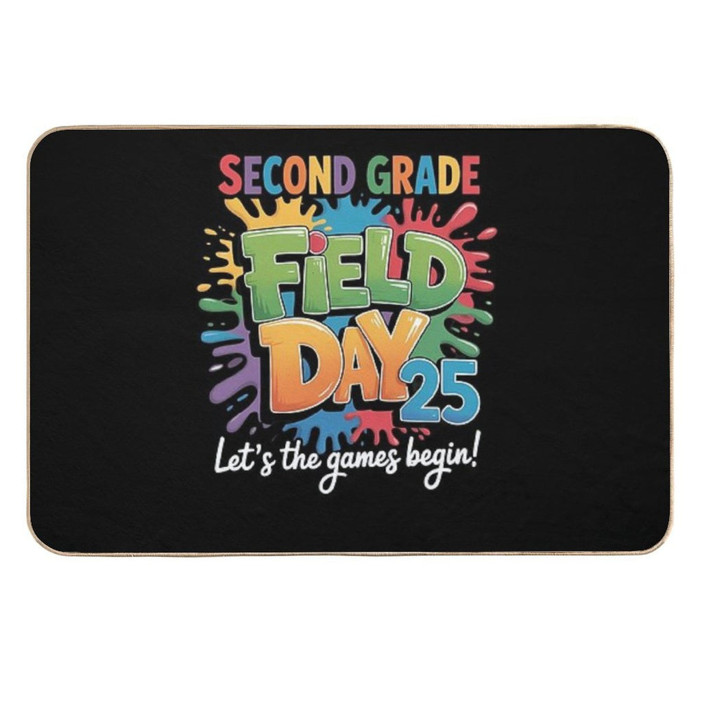 Let The Games Begin 2nd Second Grade Field Day Teacher Kid  Rapid-Drying Bath Mat