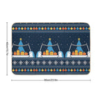 Christmas Narwhals  Versatile Bath Mat