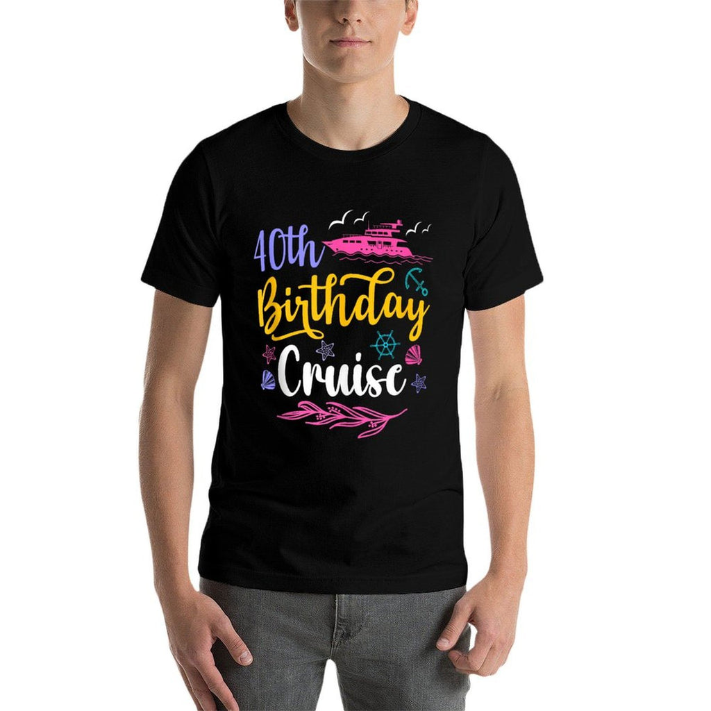 40th Birthday Cruise Funny 40 Years Old Cruise Squad Women  Moisture-wicking T-Shirt