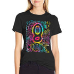 Tie Dye 8th Grade Typography Team Eighth Grade Teacher  Versatile T-Shirt