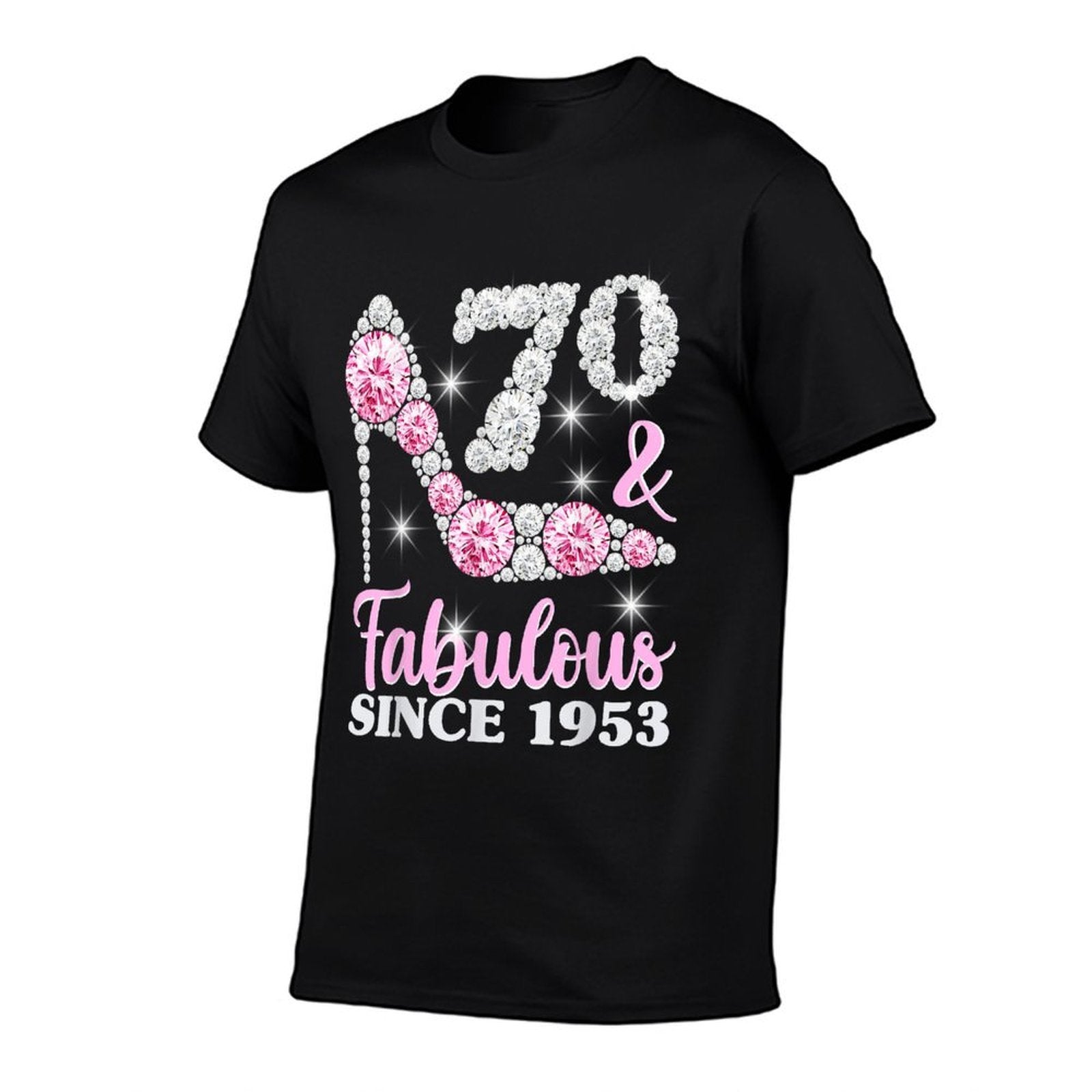 70th Birthdays For Women, 70 And Fabulous 1953 Heels  Summer-ready Fabric T-Shirt