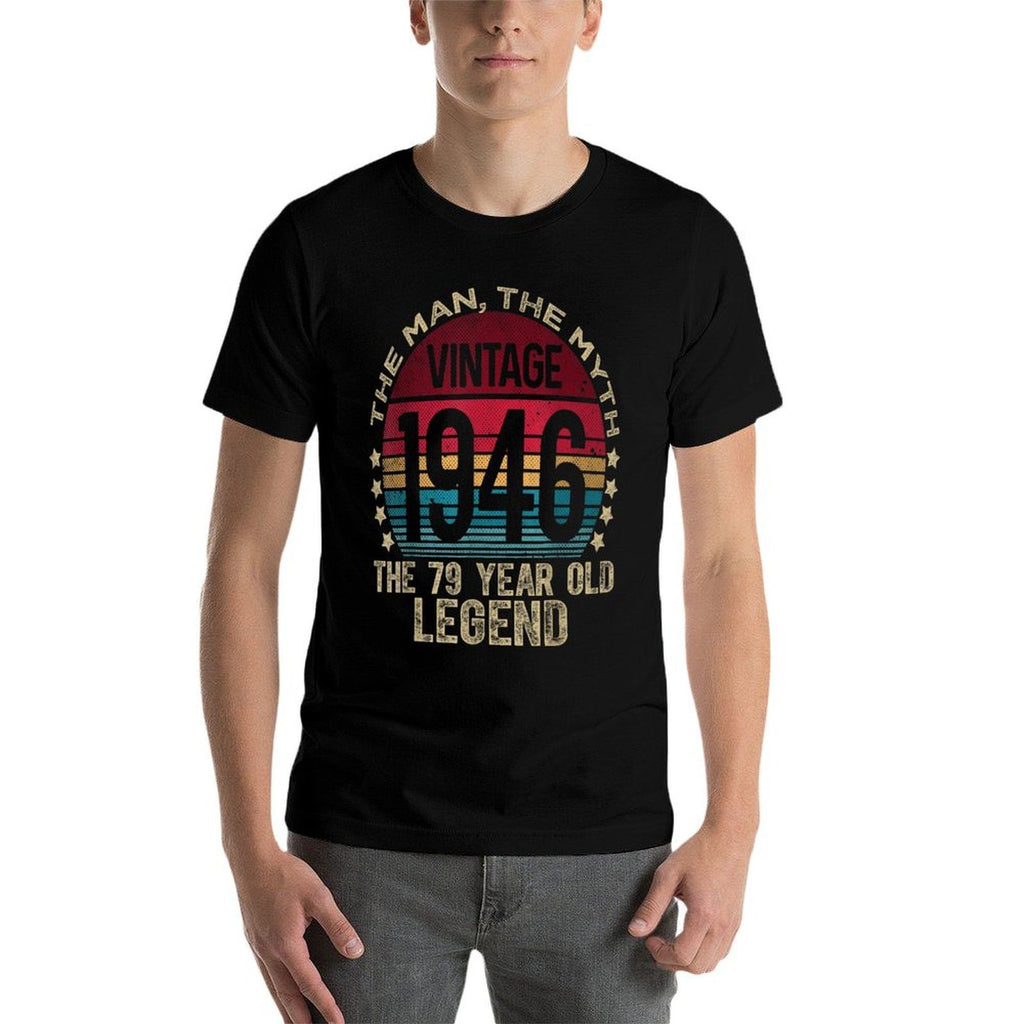 79 Year Old Gifts Vintage 1946 Limited Edition 79th Birthday  Summer-ready Fabric T-Shirt