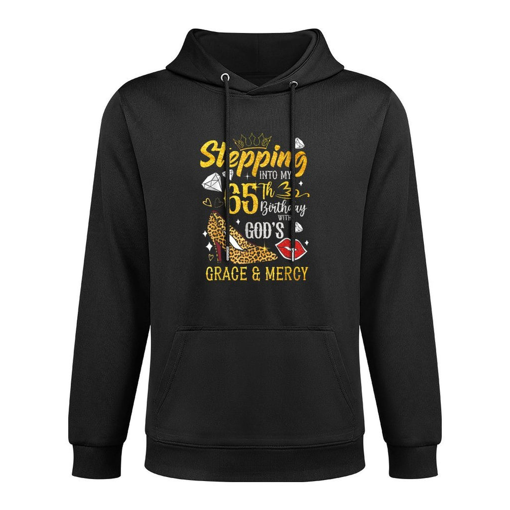 Stepping Into My 65th Birthday With God's Grace & Mercy Versatile Streetwear Hoodie