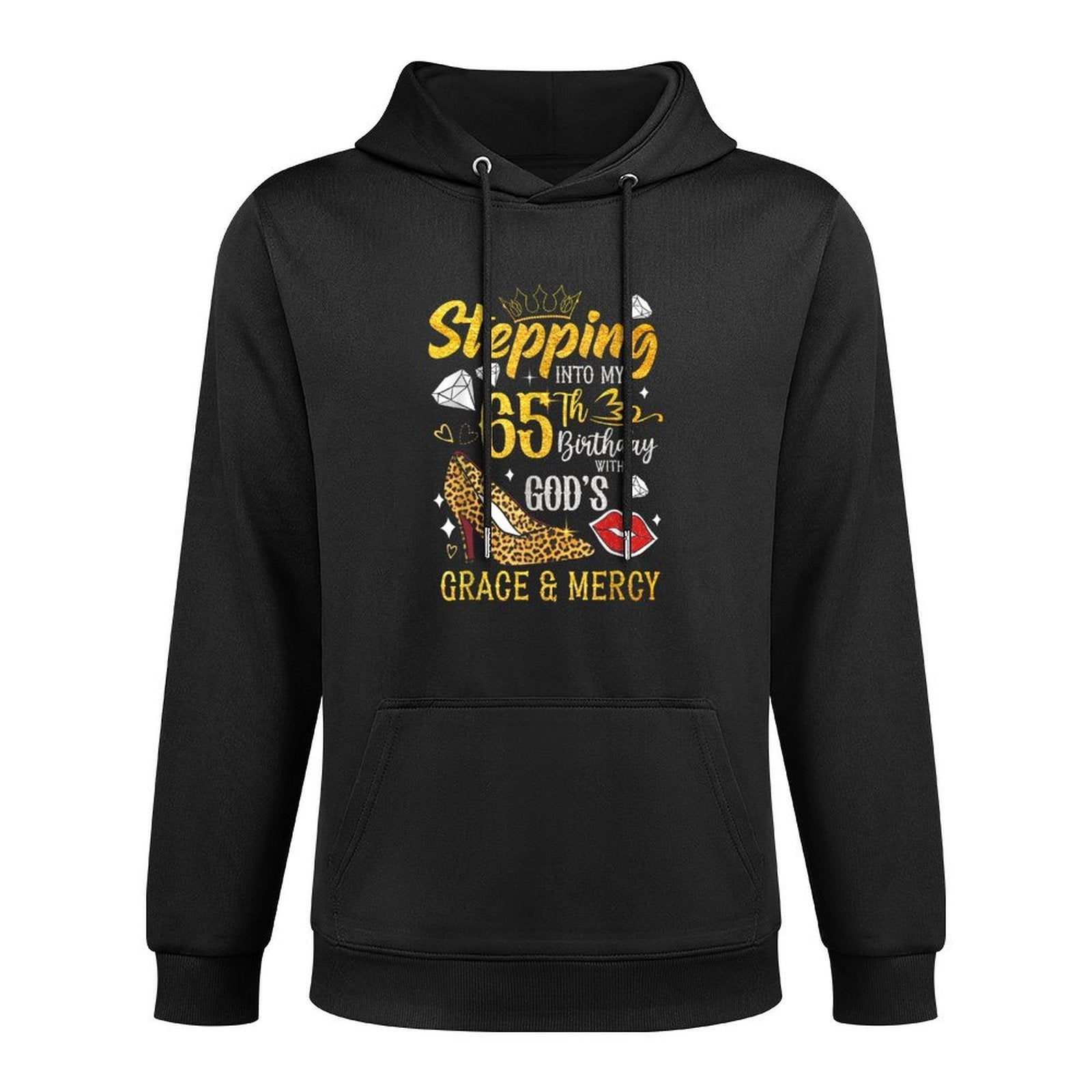 Stepping Into My 65th Birthday With God's Grace & Mercy Versatile Streetwear Hoodie
