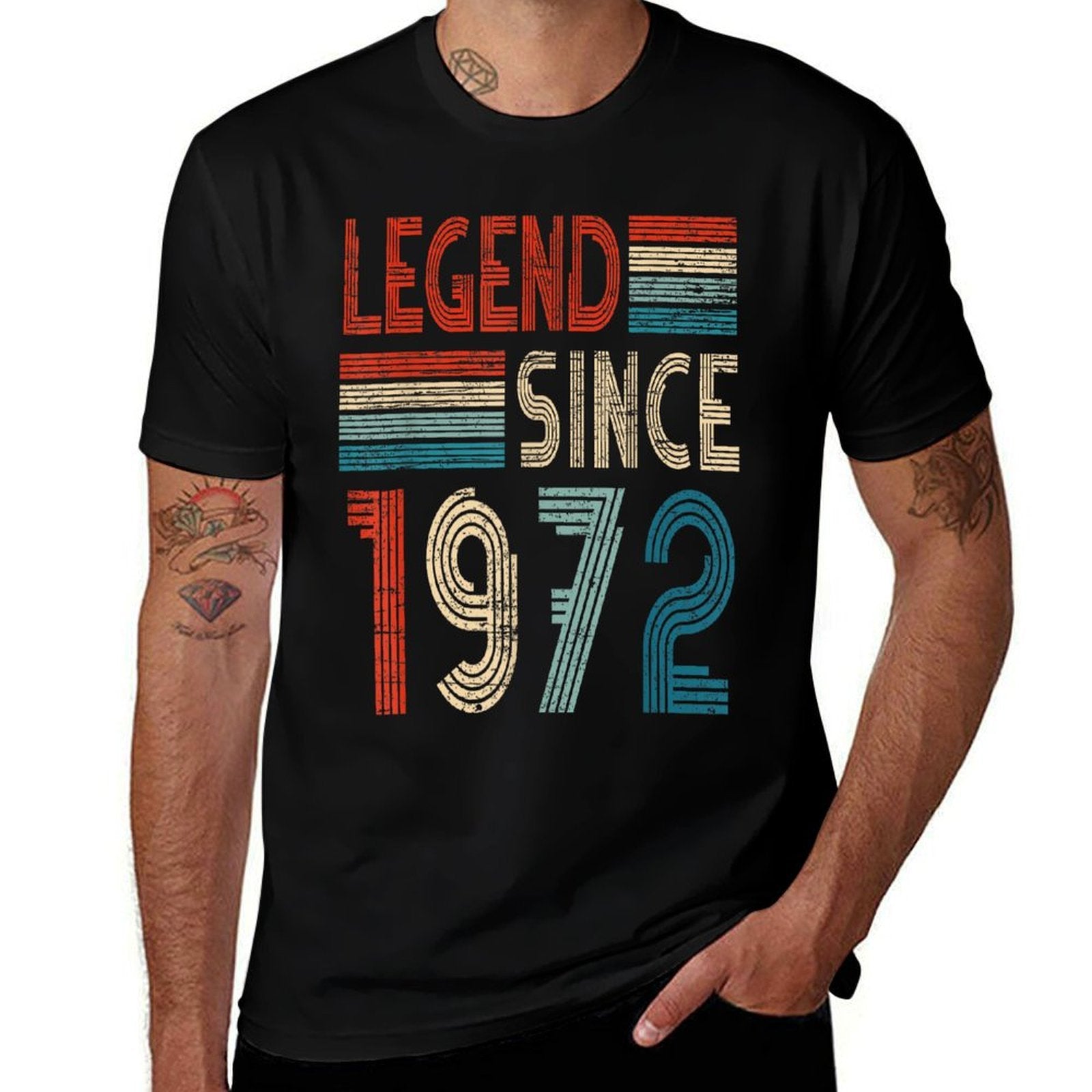 53 Birthday Gifts Legend Since 1972 Vintage Limited Edition  Polyester Blend T-Shirt