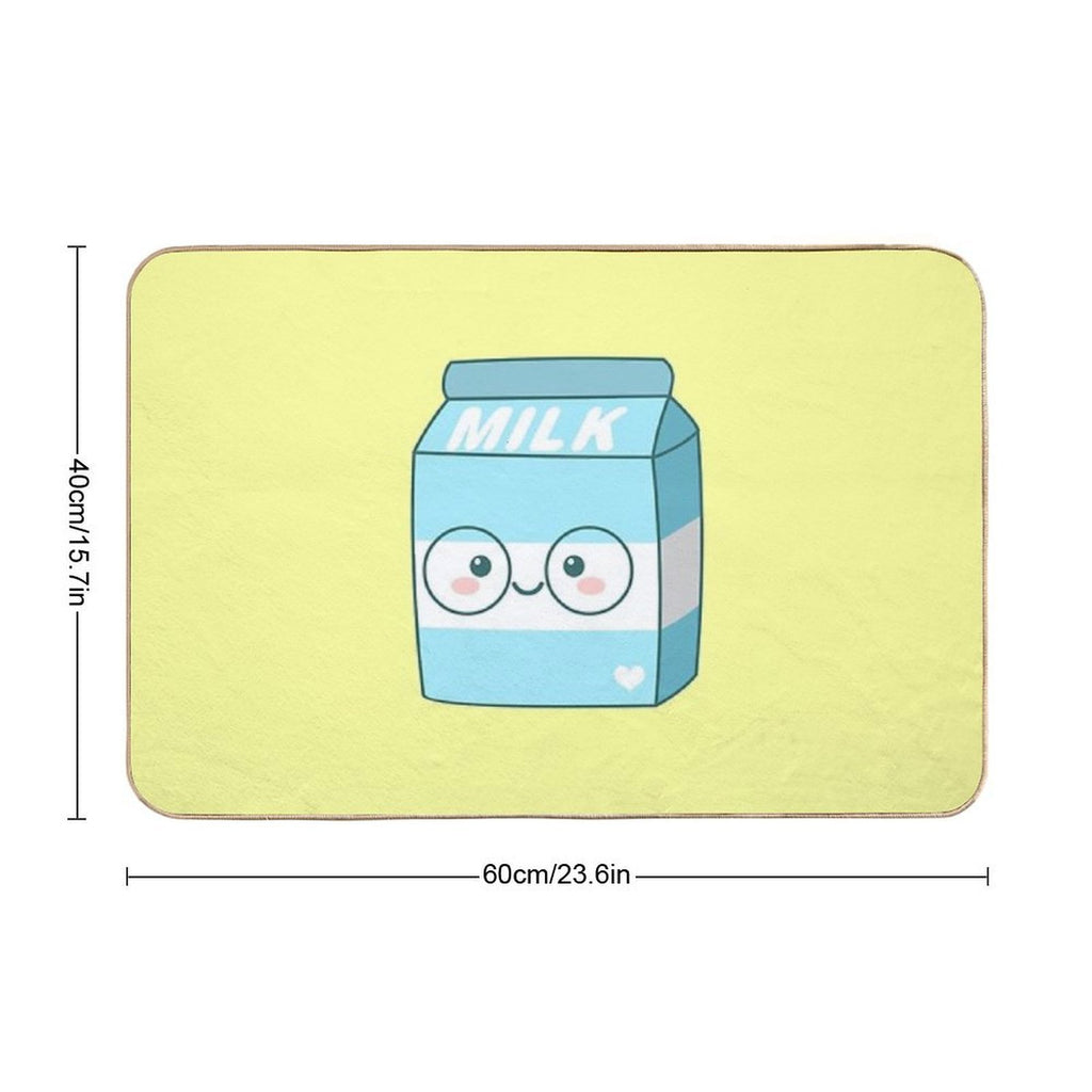 Kawaii Milk  Dirt-Trapping Bath Mat