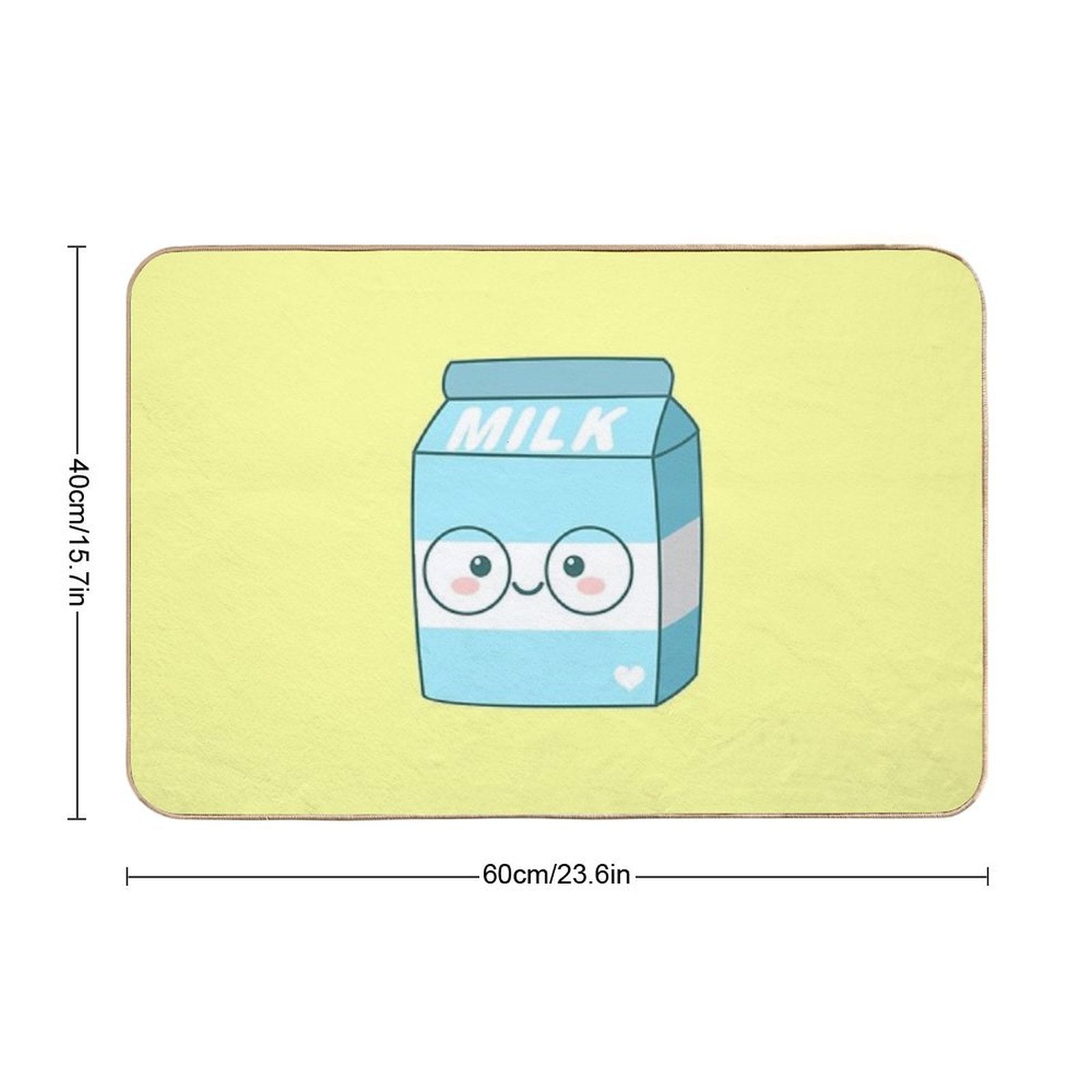 Kawaii Milk  Dirt-Trapping Bath Mat