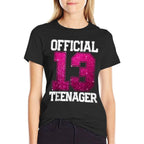 13th Birthday OFFICIAL TEENAGER 2012 13 Years Old  Trendy Pattern T-Shirt