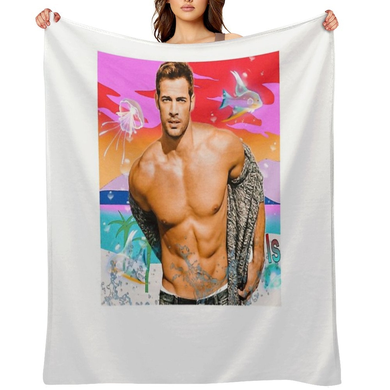 William Levy Shrink-resistant Throw Blanket