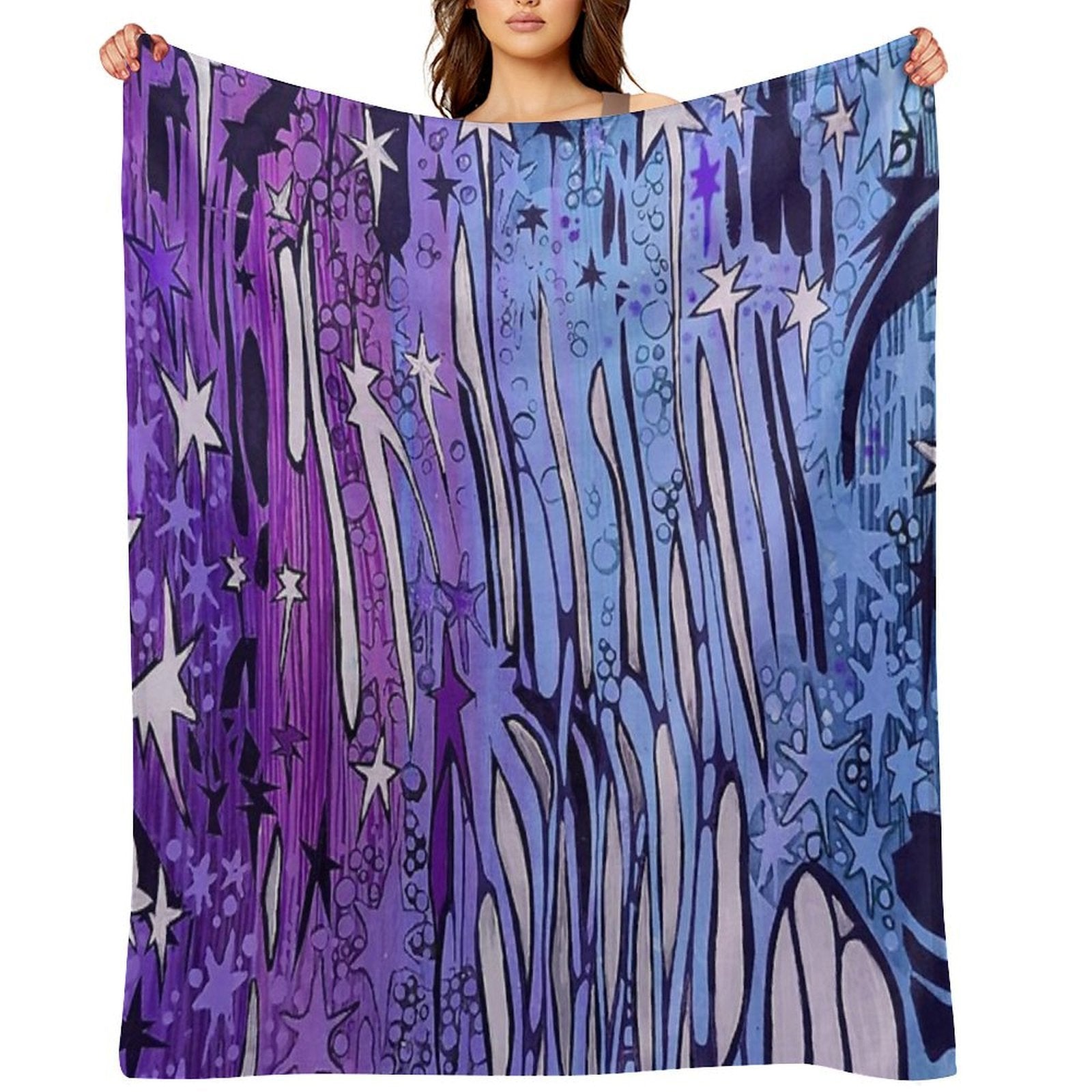 Purple Sky Versatility Throw Blanket