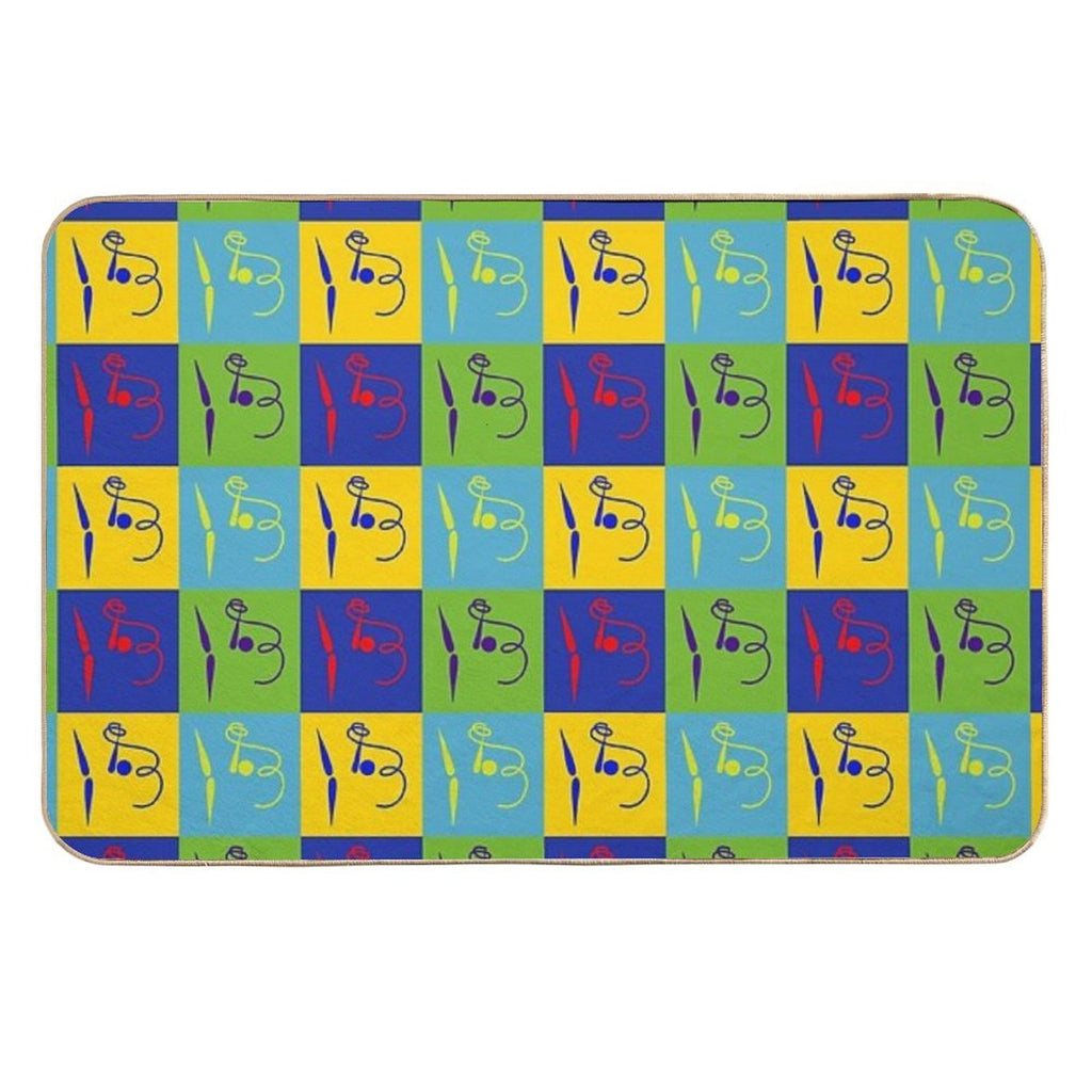 Olympic Sports Series Classic Colored Art Gymnastics  Versatile Bath Mat