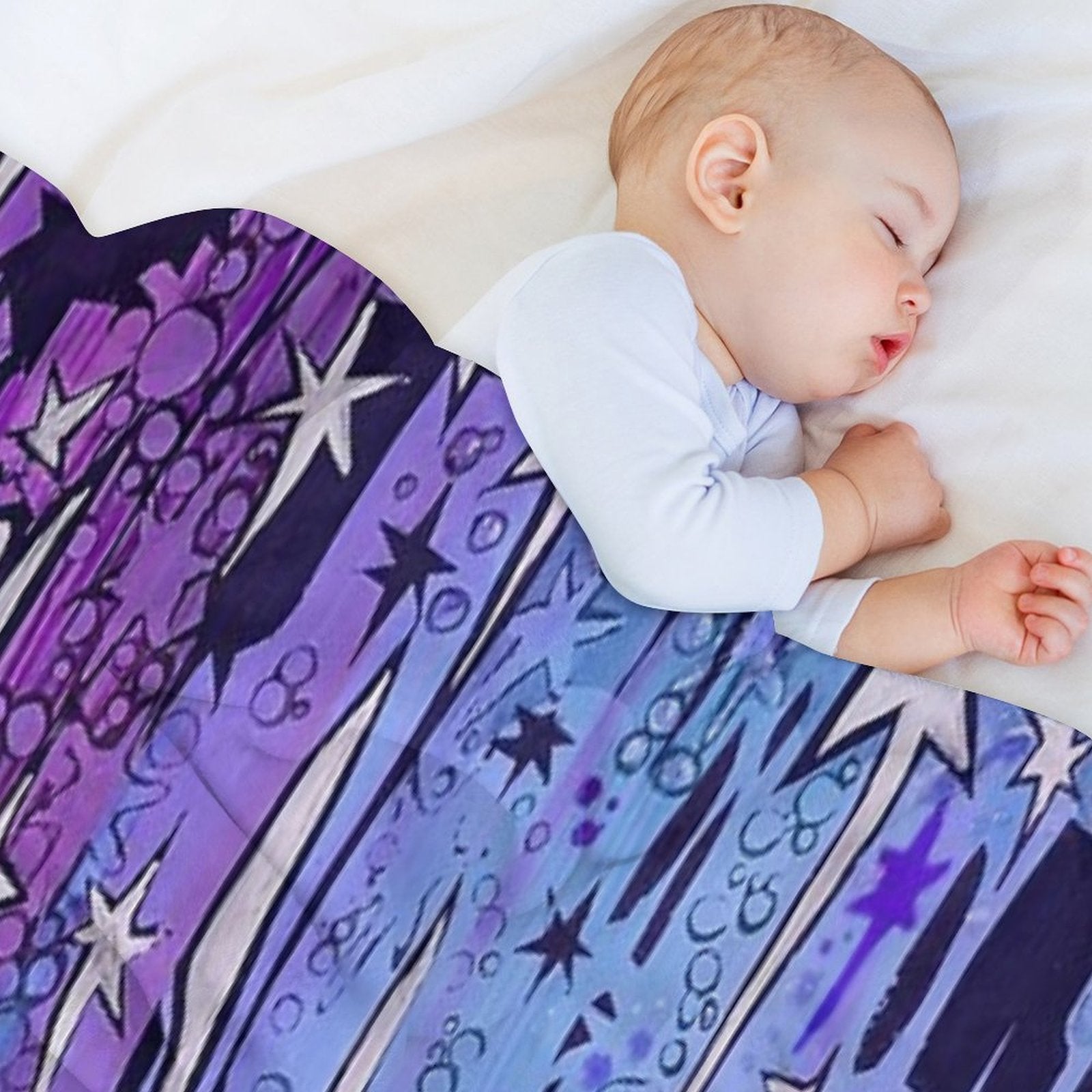 Purple Sky Versatility Throw Blanket