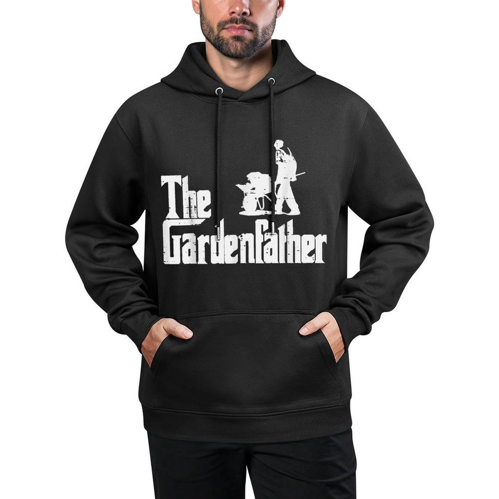 Gardening The Gardenfather Funny Movie Pun Fathers Day Men Medium-Weight Fabric Hoodie