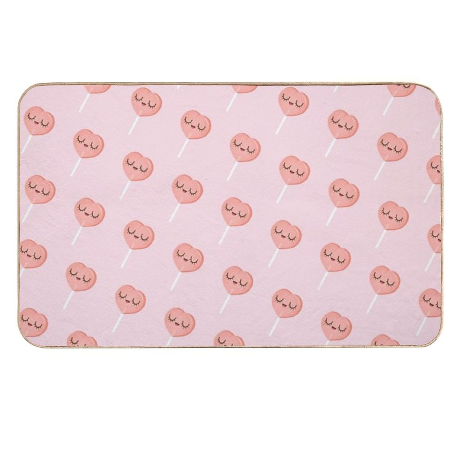 Just Peachy Lollipops  Repositionable Bath Mat