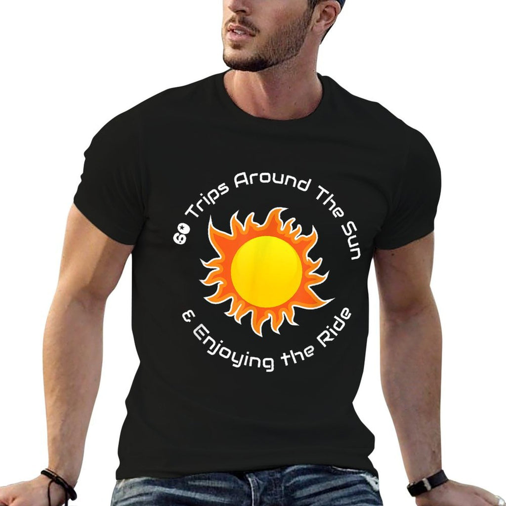 60 Trips Around The Sun 60th Birthday  Vintage-inspired T-Shirt