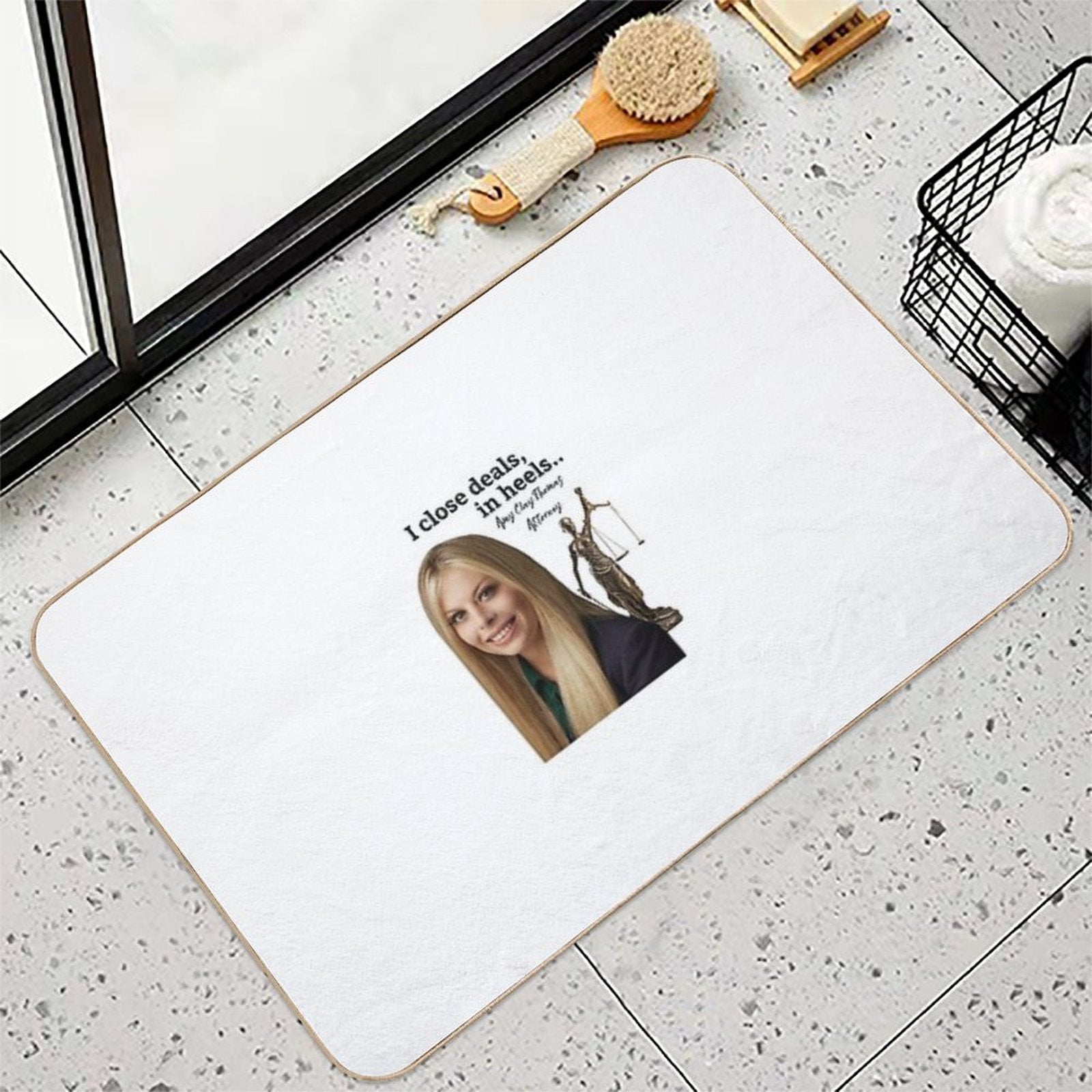 Close Deals in Heels  Absorbent Bath Mat
