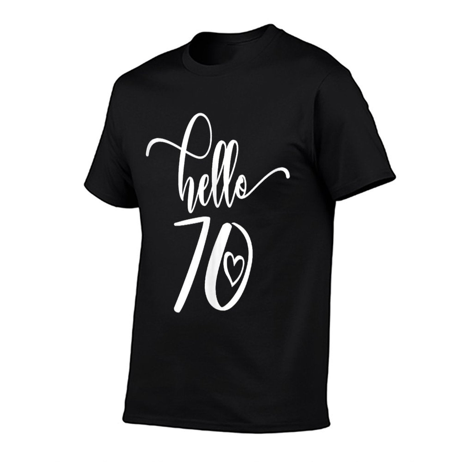 70th Birthday, For Women, Hello 70 Years Old Cute  Slim-fit Cut T-Shirt
