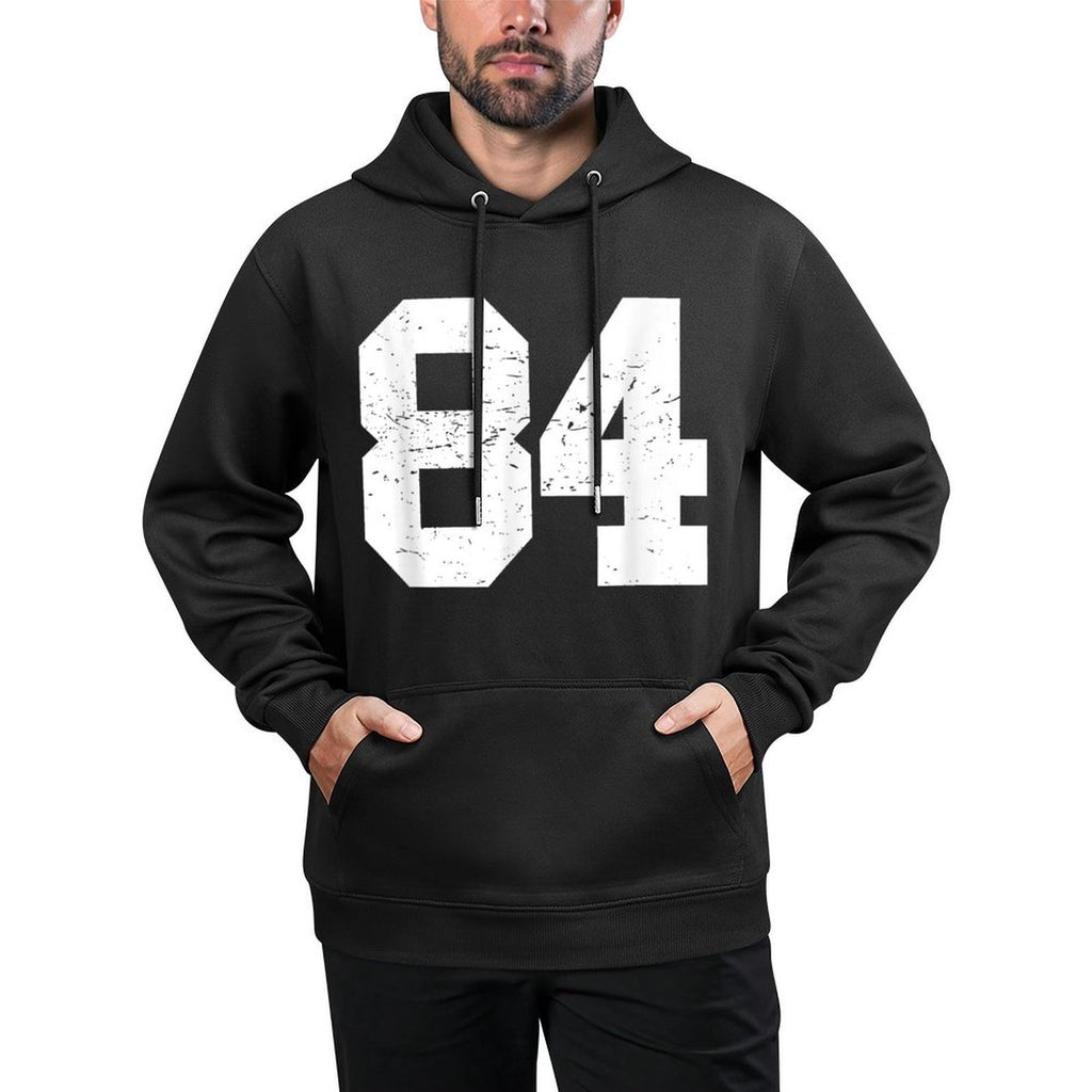 #84 Sports Fan Player T Number 84 Game Winner Lucky Pilling-Resistant Hoodie