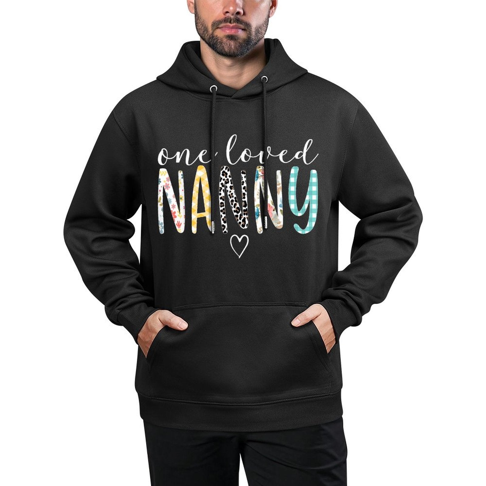 Nanny Gifts Women One Loved Nanny Mother&#39;s Day Layering Staple Hoodie
