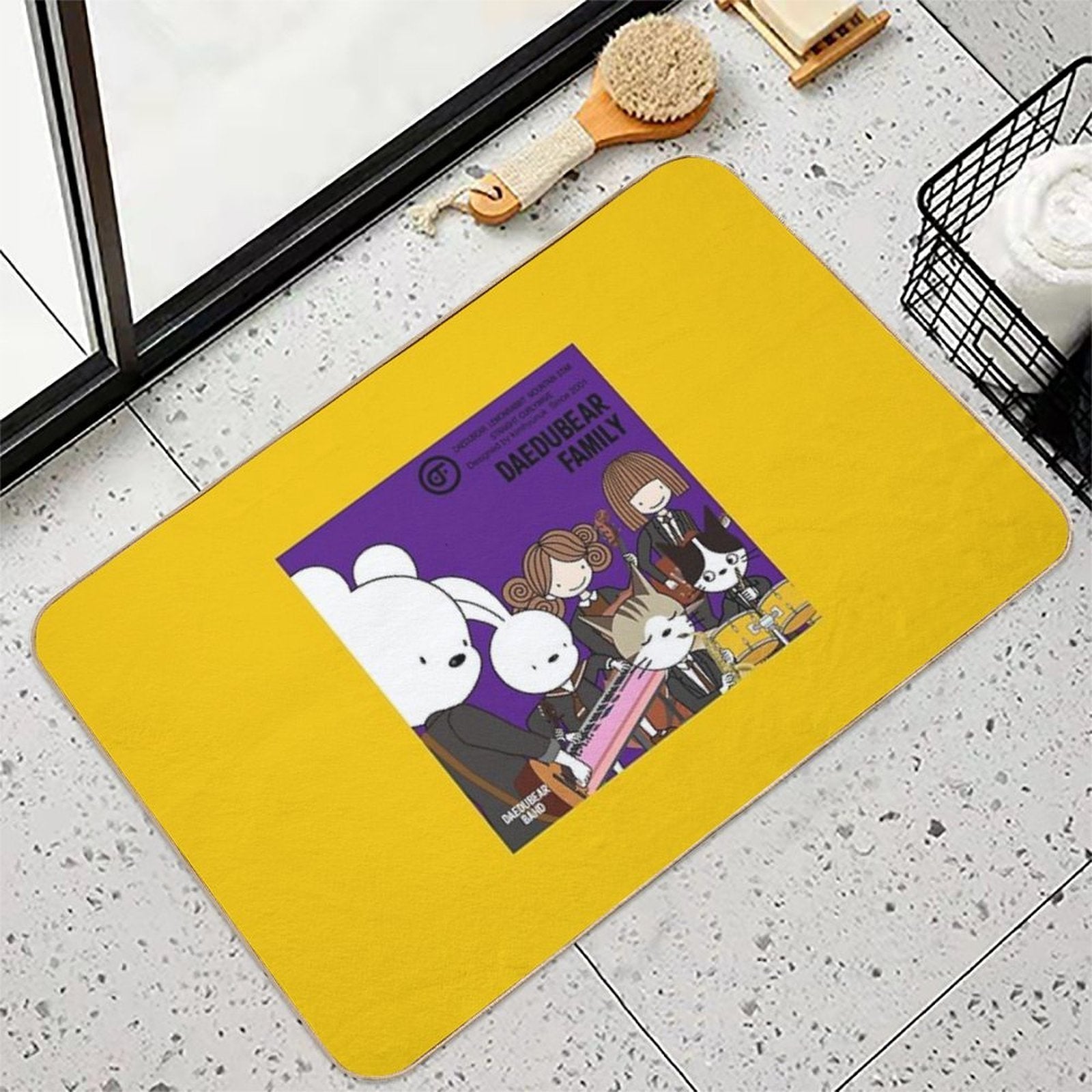 Daedubear Band  Non-Slip Bath Mat