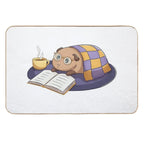 Guinea Pig Reading A Book  Easy To Clean Bath Mat