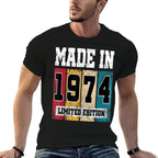 50 Year Old Gifts Made in 1974 Limited Edition 50th Birthday  Affordable Price T-Shirt