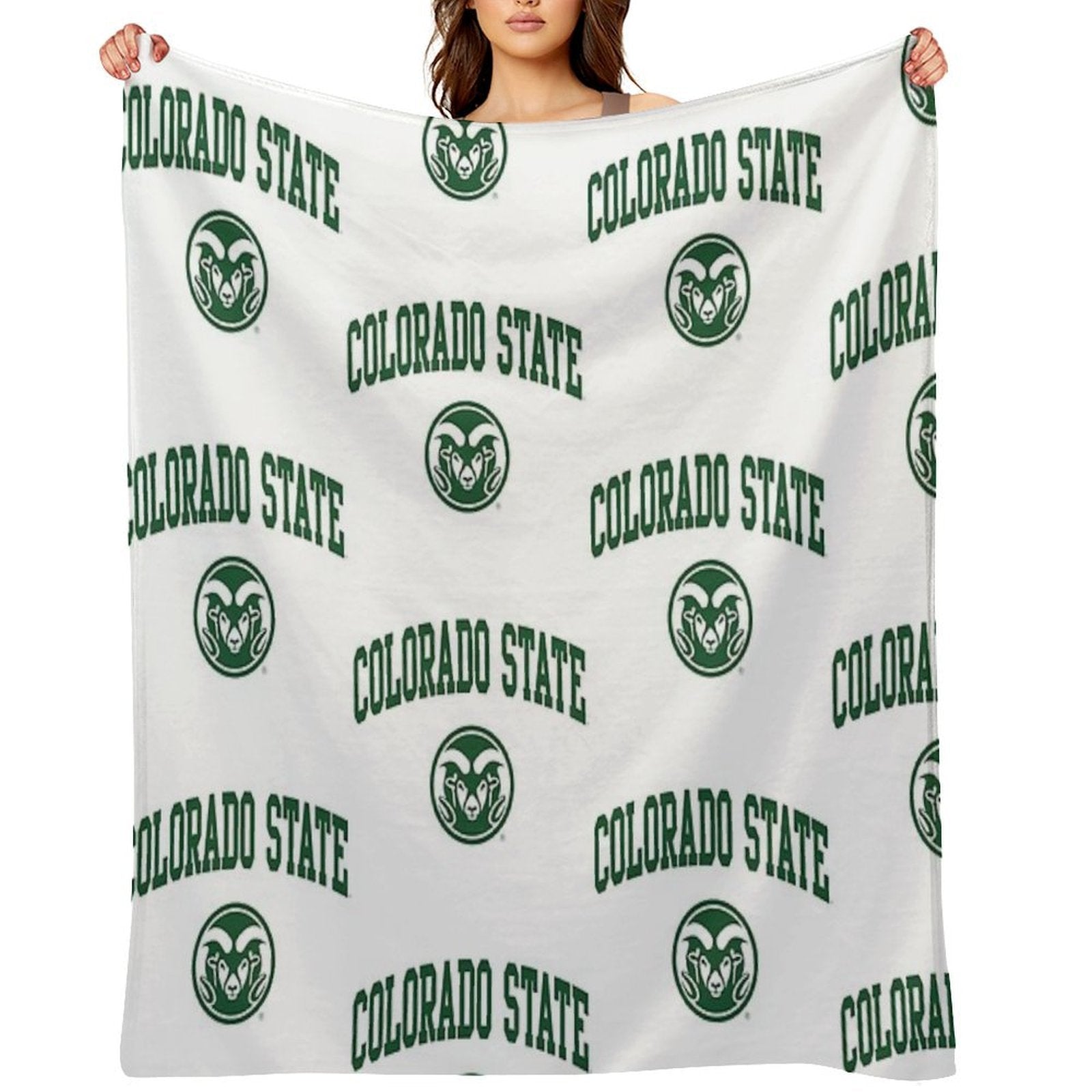 Colorado State University Machine-washable Throw Blanket