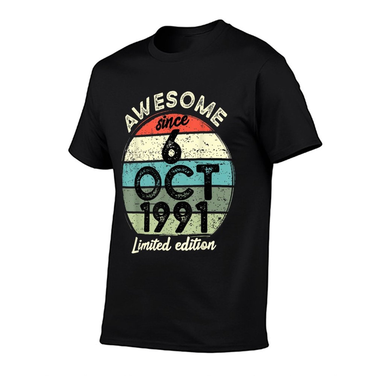 30 Year Old Birthday 6 October 1991 30th Birthday  Odor-resistant T-Shirt