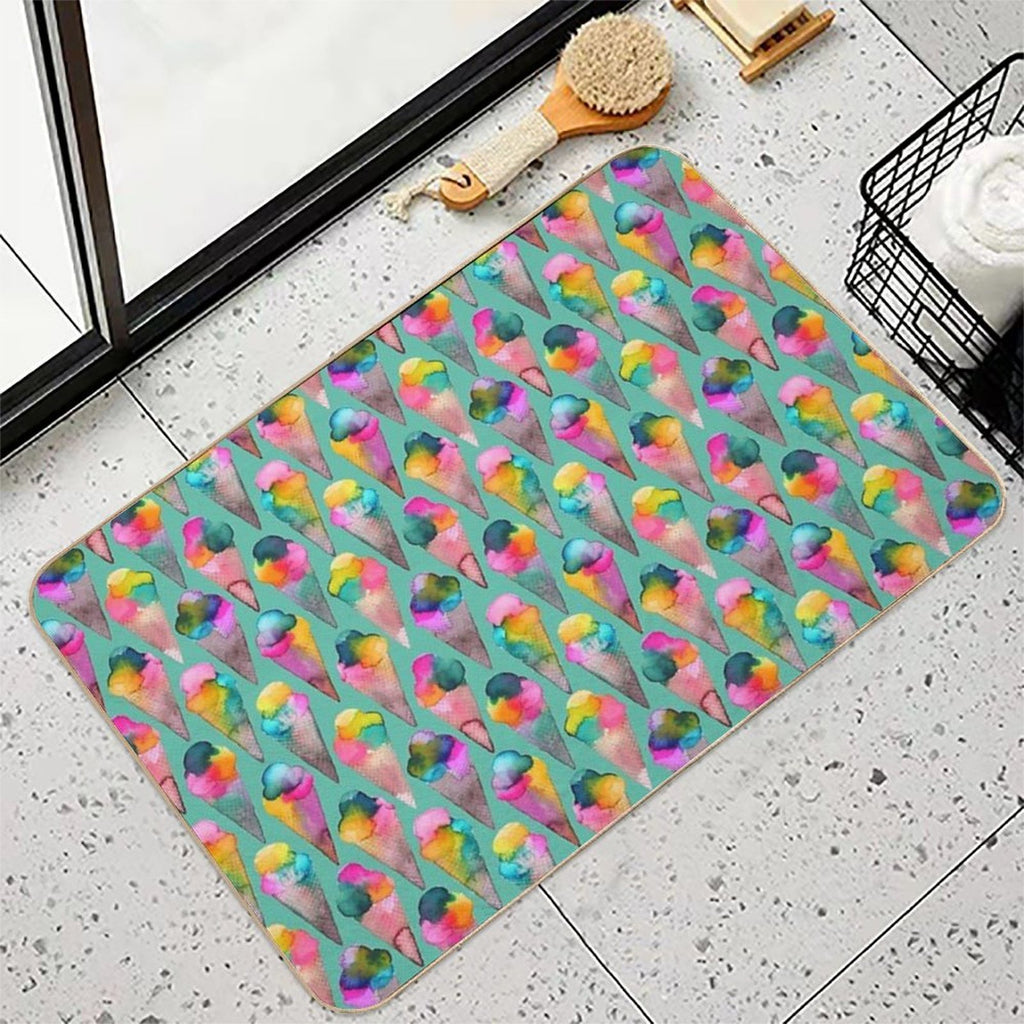 Ice Cream Cones  Non-Slip Bath Mat