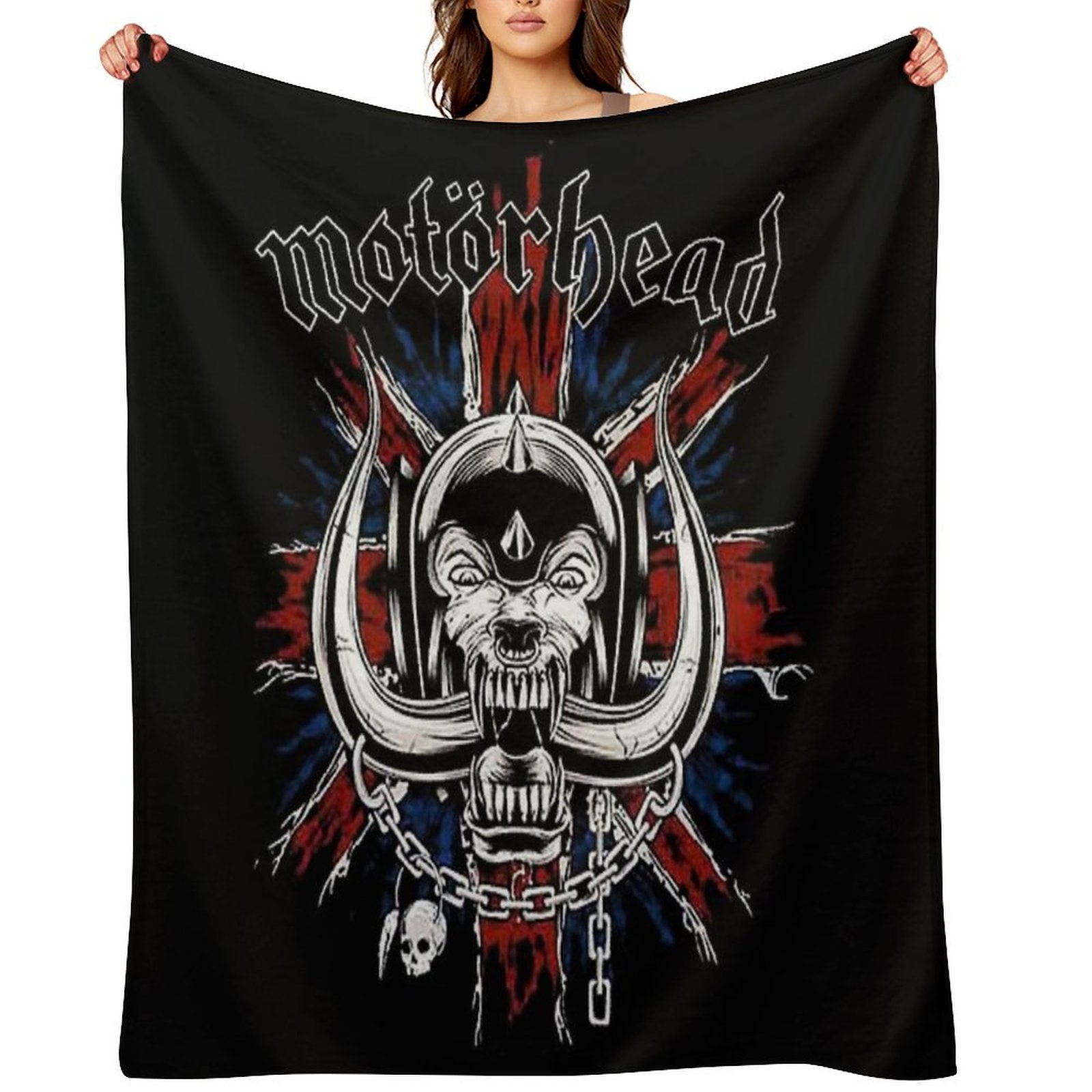 Motorhead UK Rock Durable Throw Blanket