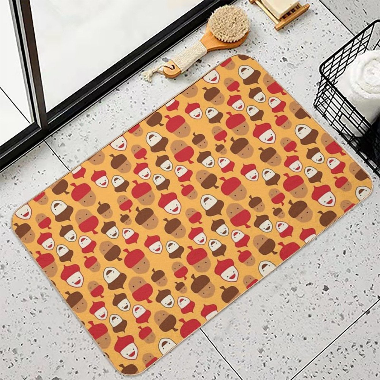 The Mighty Acorns II  Fade-Resistant Bath Mat