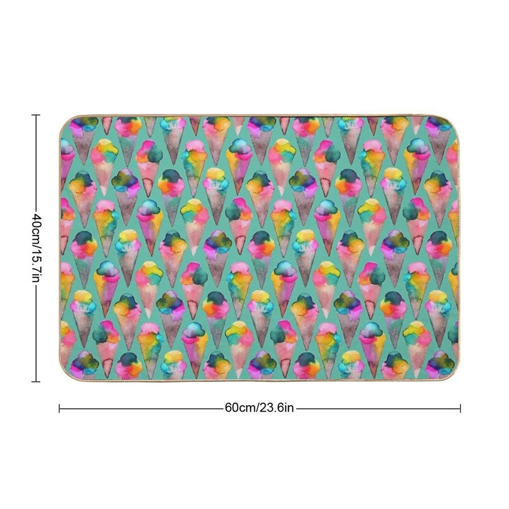 Ice Cream Cones  Non-Slip Bath Mat