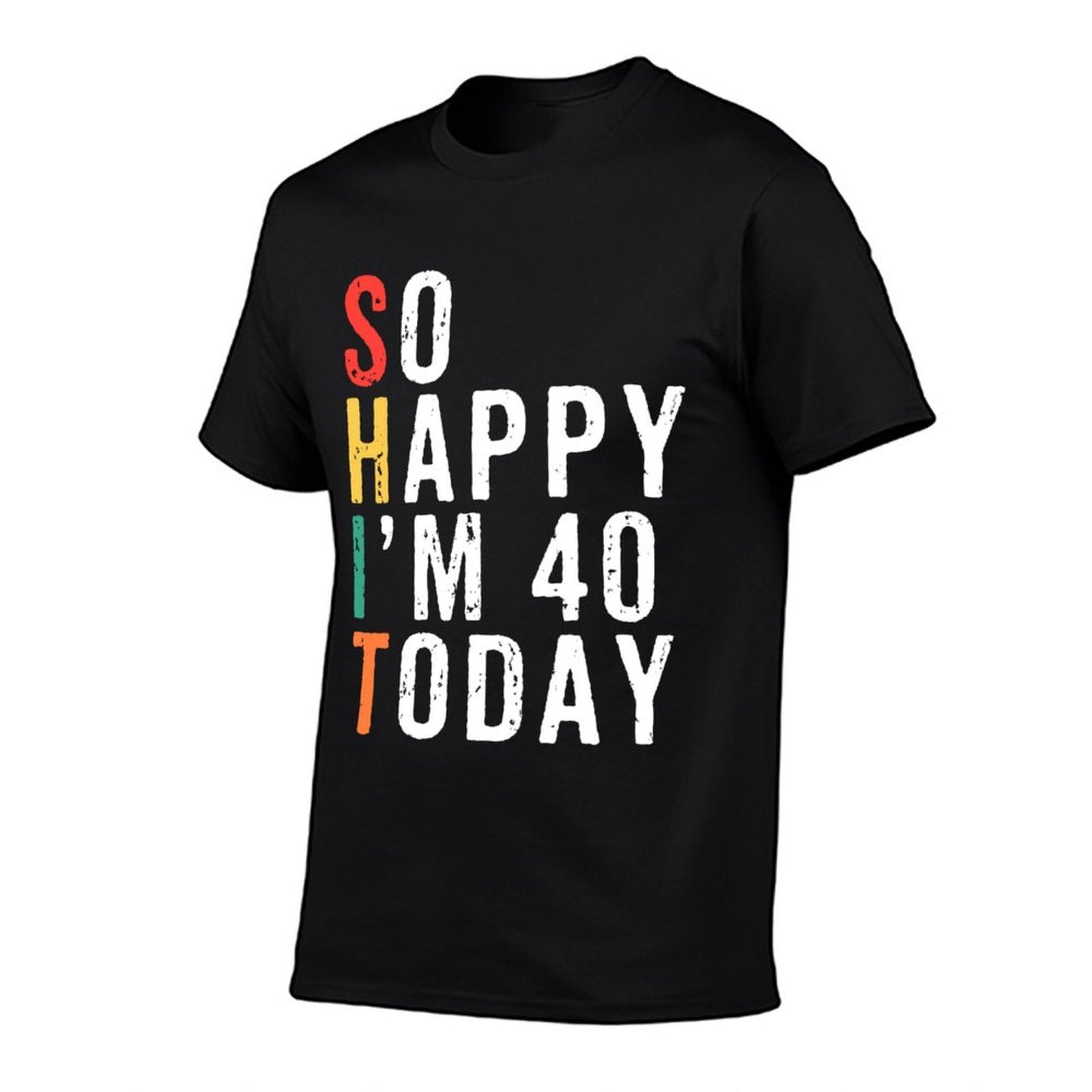 40th Birthdays For Her Gift  Heathered Texture T-Shirt