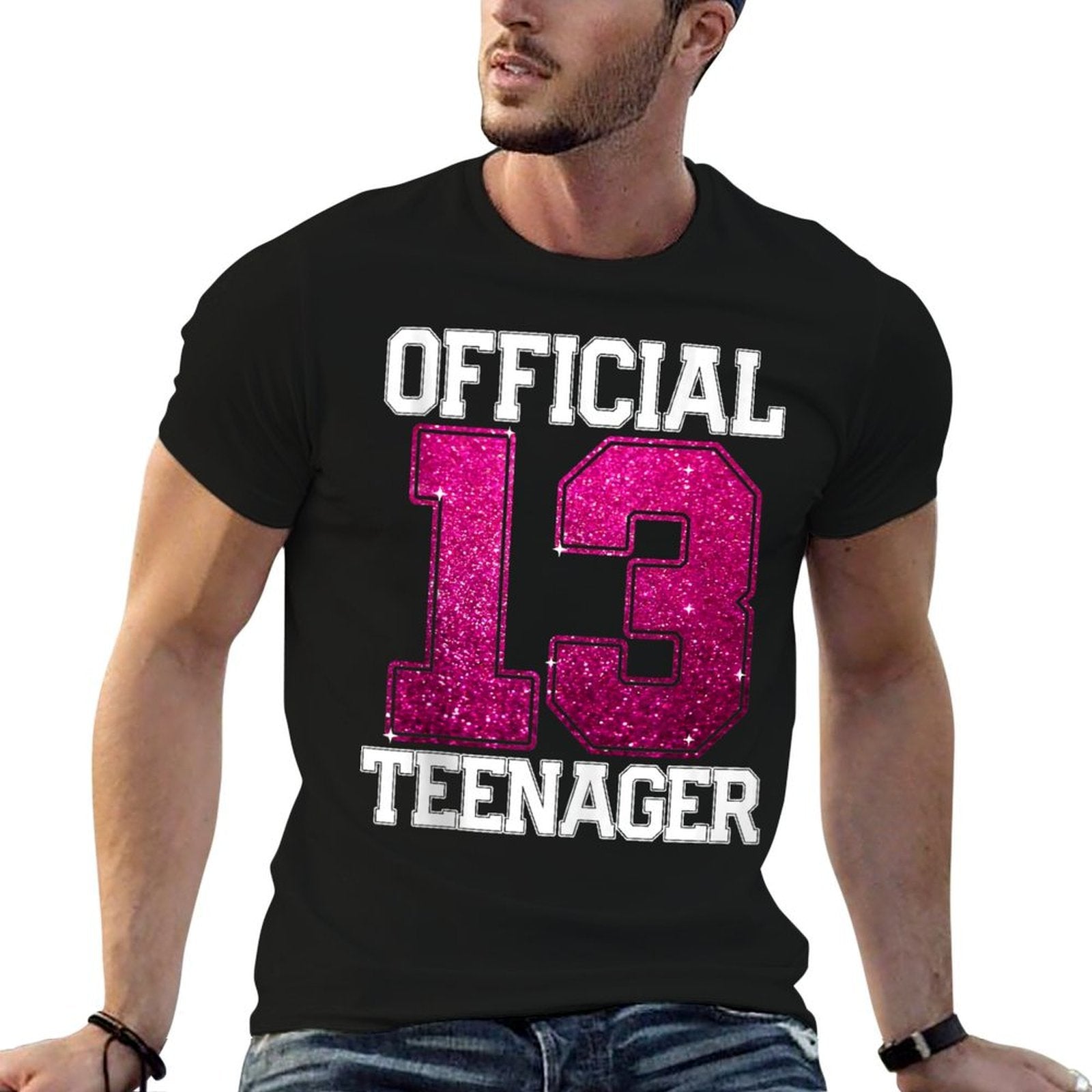 13th Birthday OFFICIAL TEENAGER 2012 13 Years Old  Trendy Pattern T-Shirt