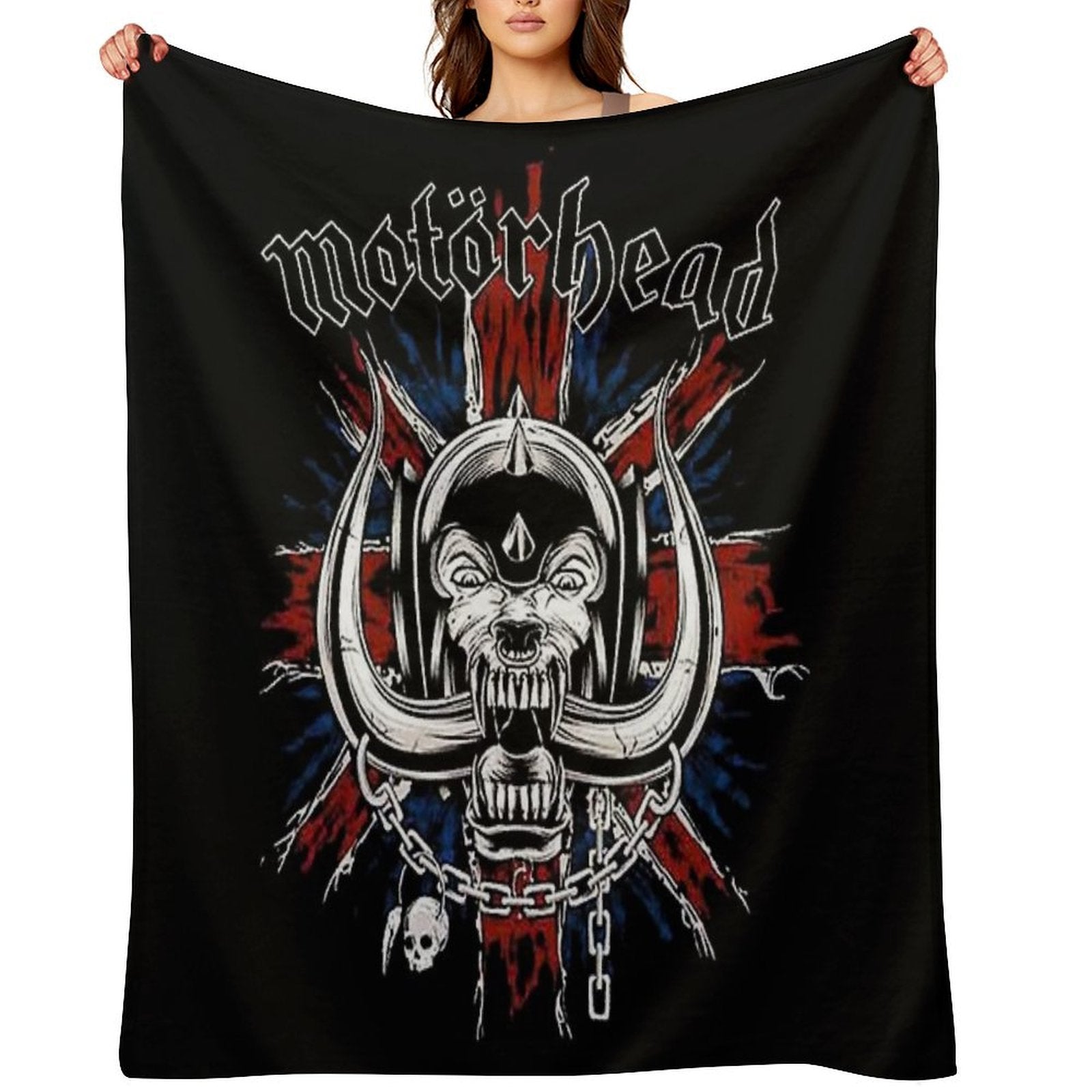 Motorhead UK Rock Durable Throw Blanket