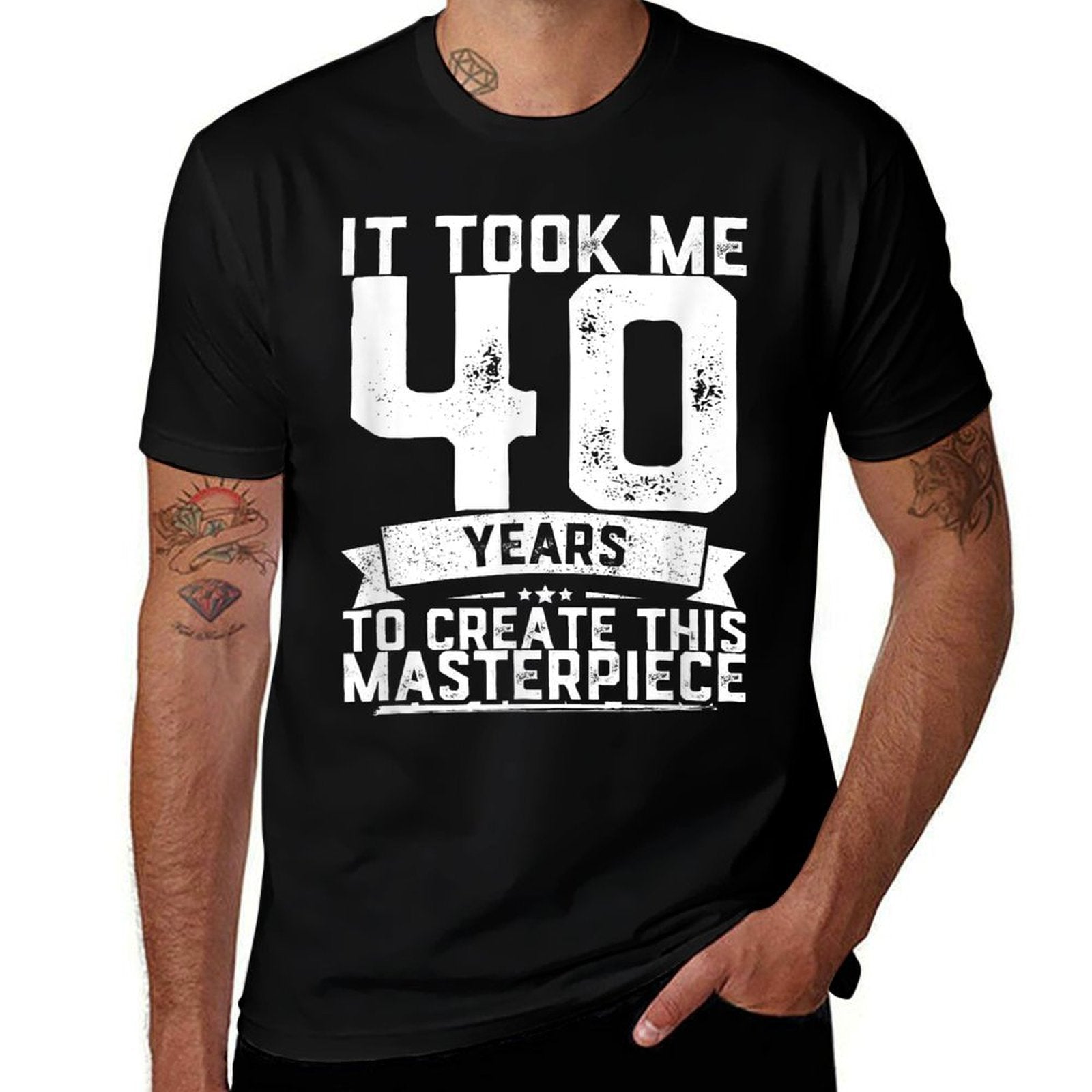 40th Birthday Gag Gift Idea Funny 40 Years Old Joke  Cotton T-Shirt