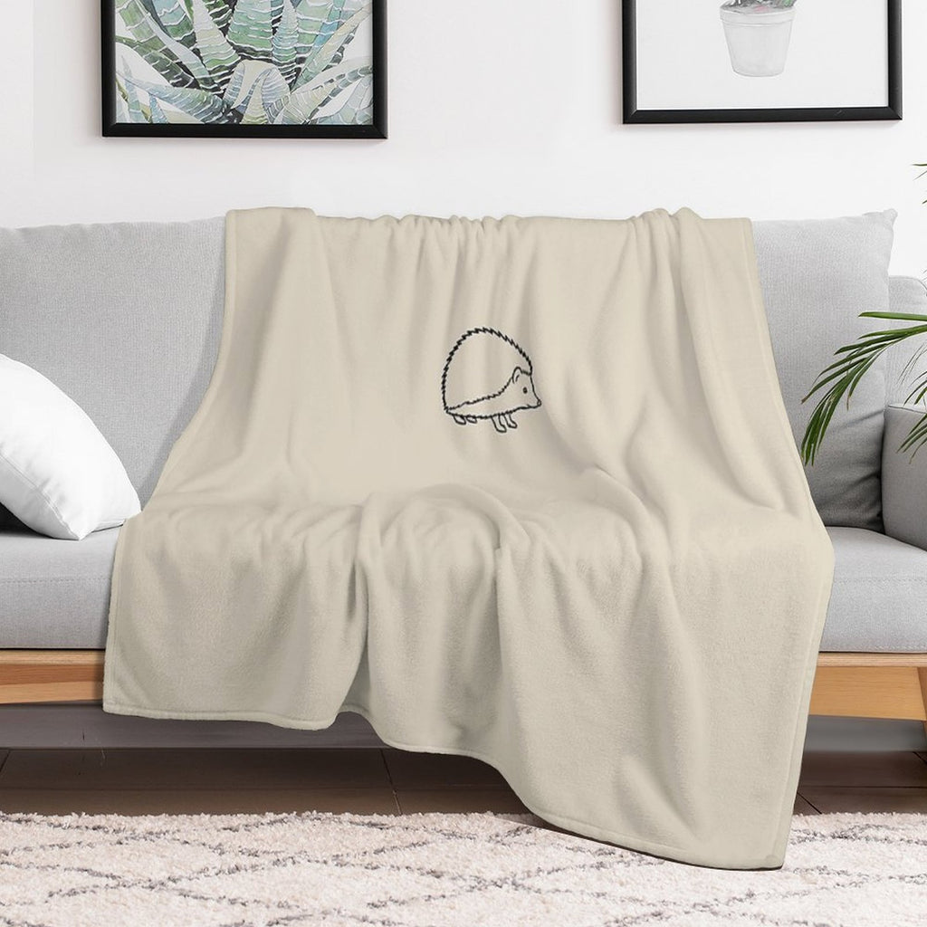 Softy Hedgehog Eco-conscious Throw Blanket