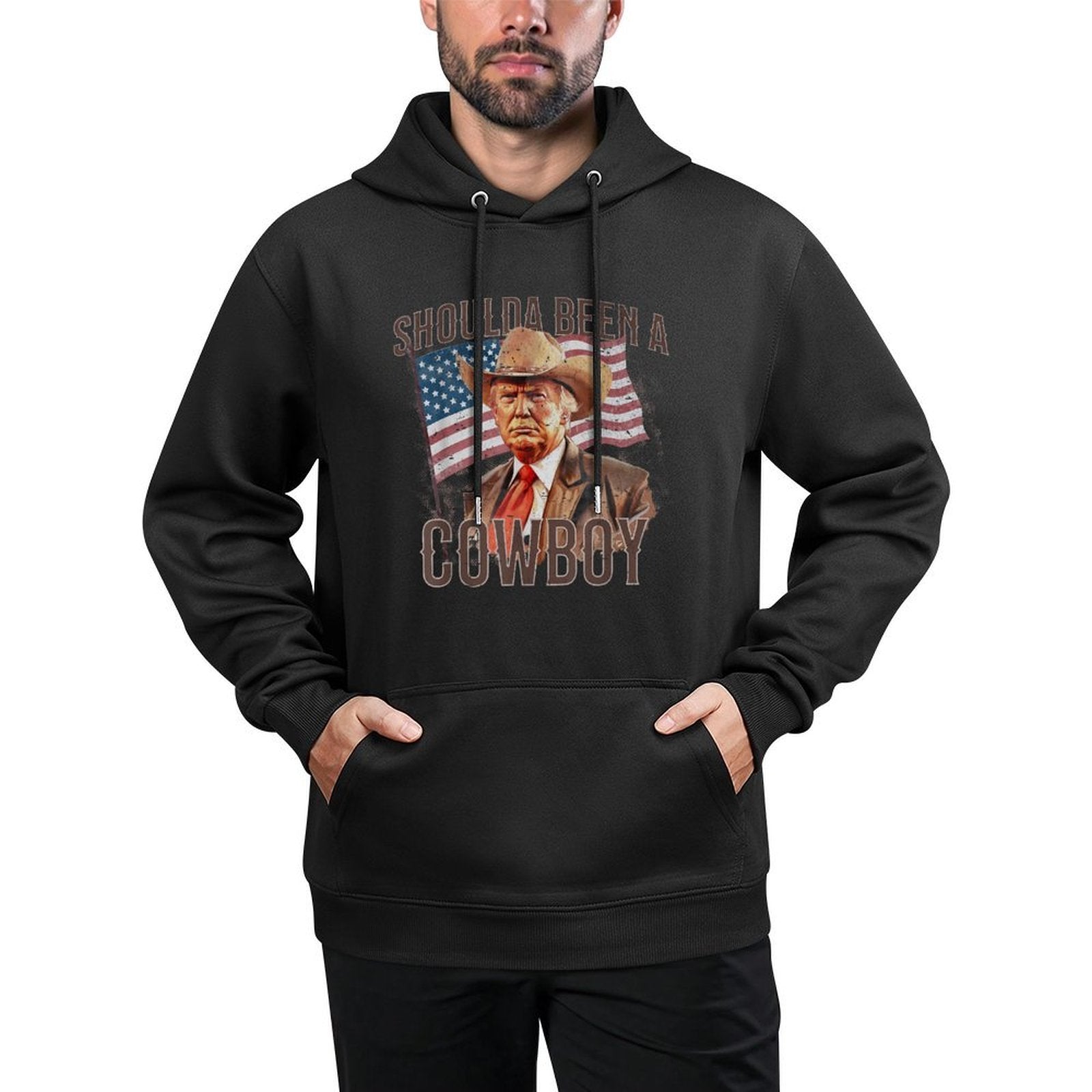 Should Have Been A Cowboy Trump 2024 4th Of July US Relaxed Fit Hoodie