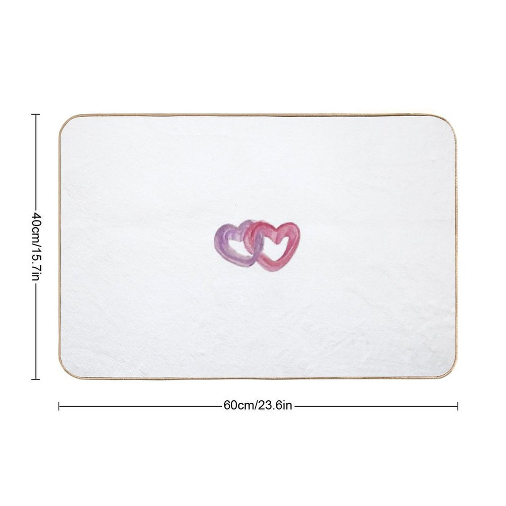 Heart Link Durable Bath Mat