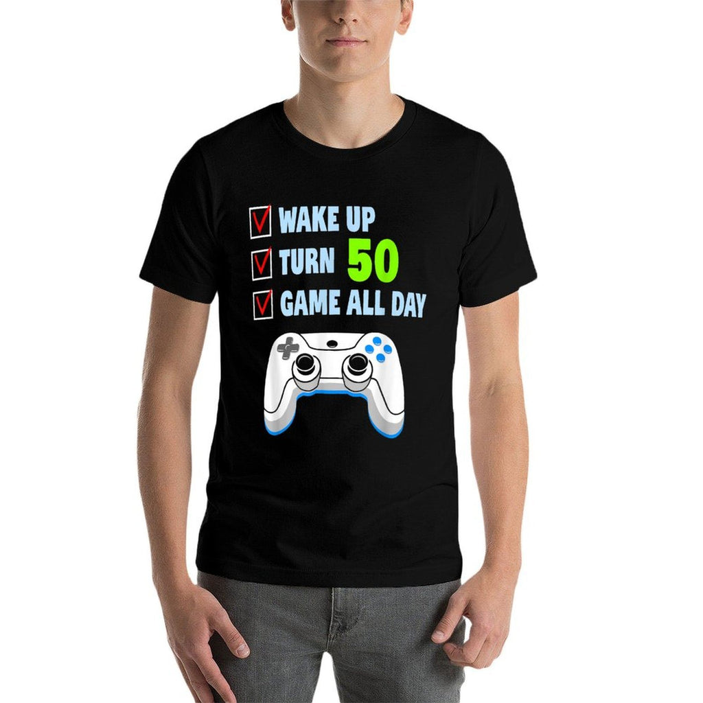 50th Birthday Gamer 50 Years Old  Cotton T-Shirt