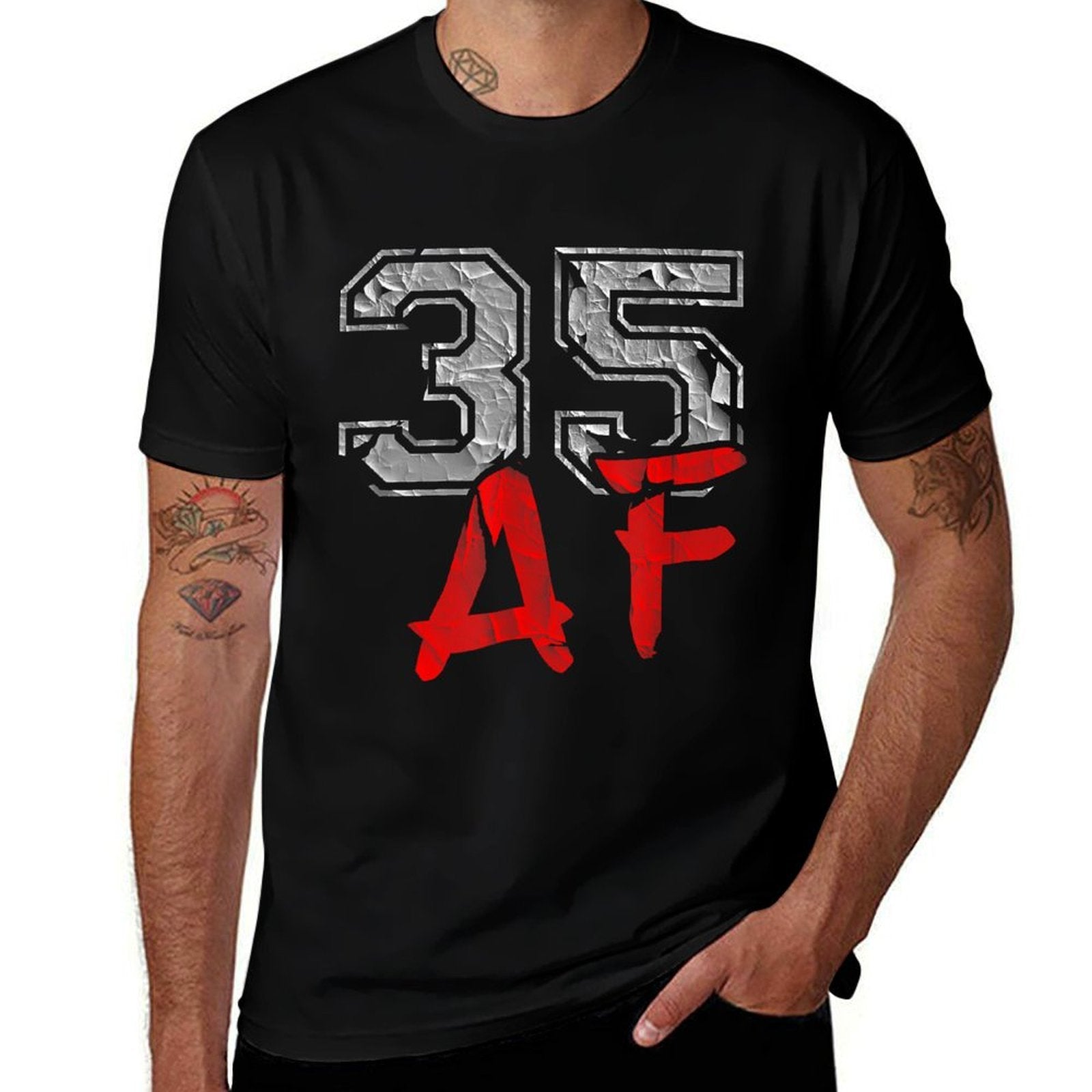 35 AF 35th Birthday  Cotton T-Shirt