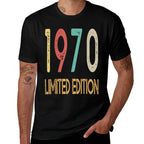 1970 Limited Edition - Vintage 50th Birthday Gift 50 Years  Heathered Texture T-Shirt