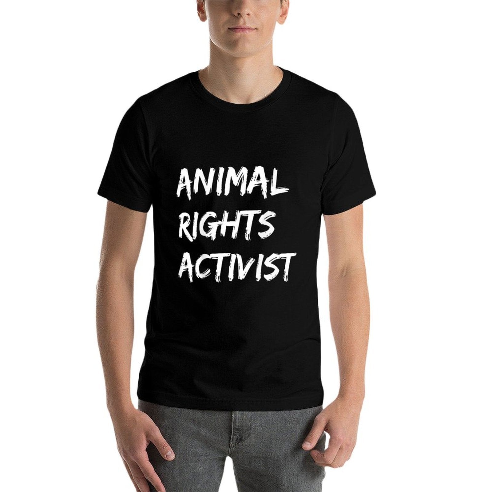 Animal Rights Activist Vegan Vegetarian Protest  Wrinkle-resistant T-Shirt
