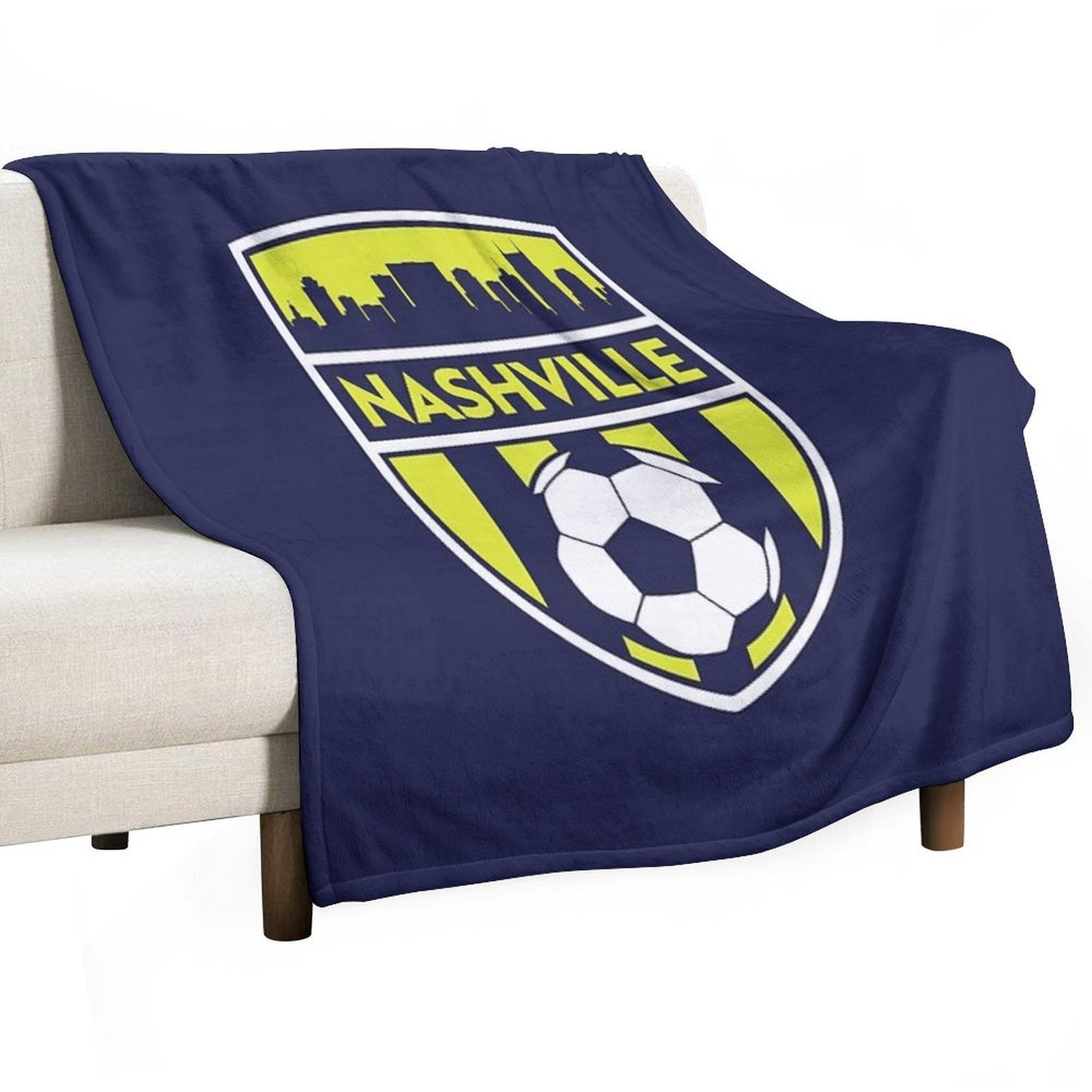 Nashville Soccer Team SC Futbol Club Fan Premium Throw Blanket