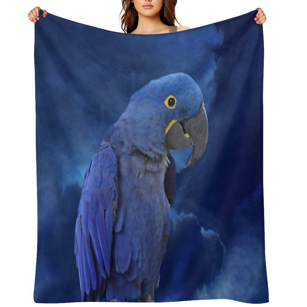 Hyacinth Macaw Compact Throw Blanket