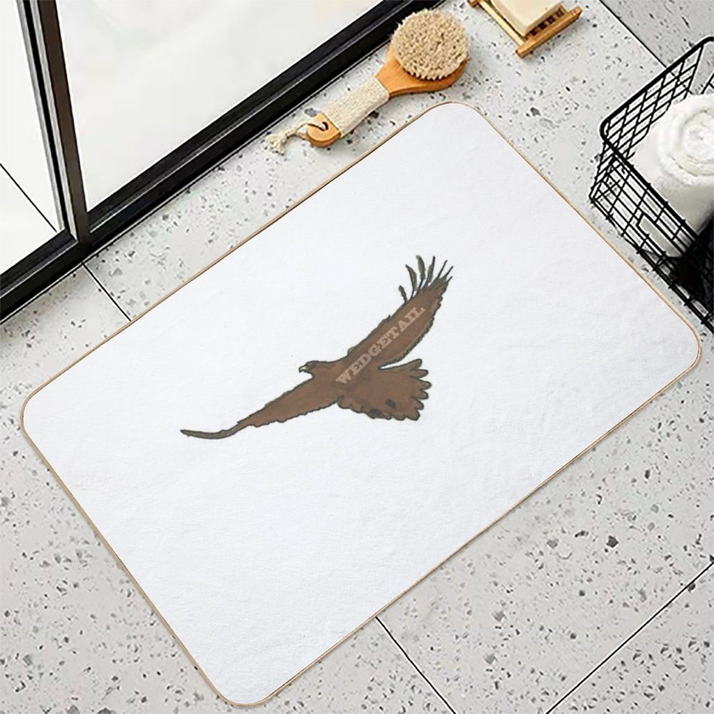 Wedge-Tailed Eagle Silhouette – Sky Ruler  Eco-Friendly Bath Mat