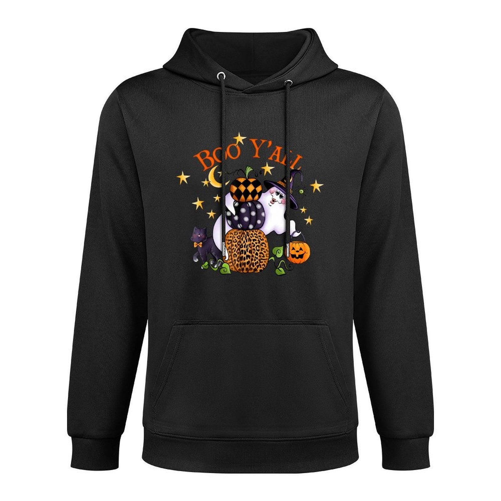 Boo YAll Ghost Halloween Breathable Fabric Hoodie
