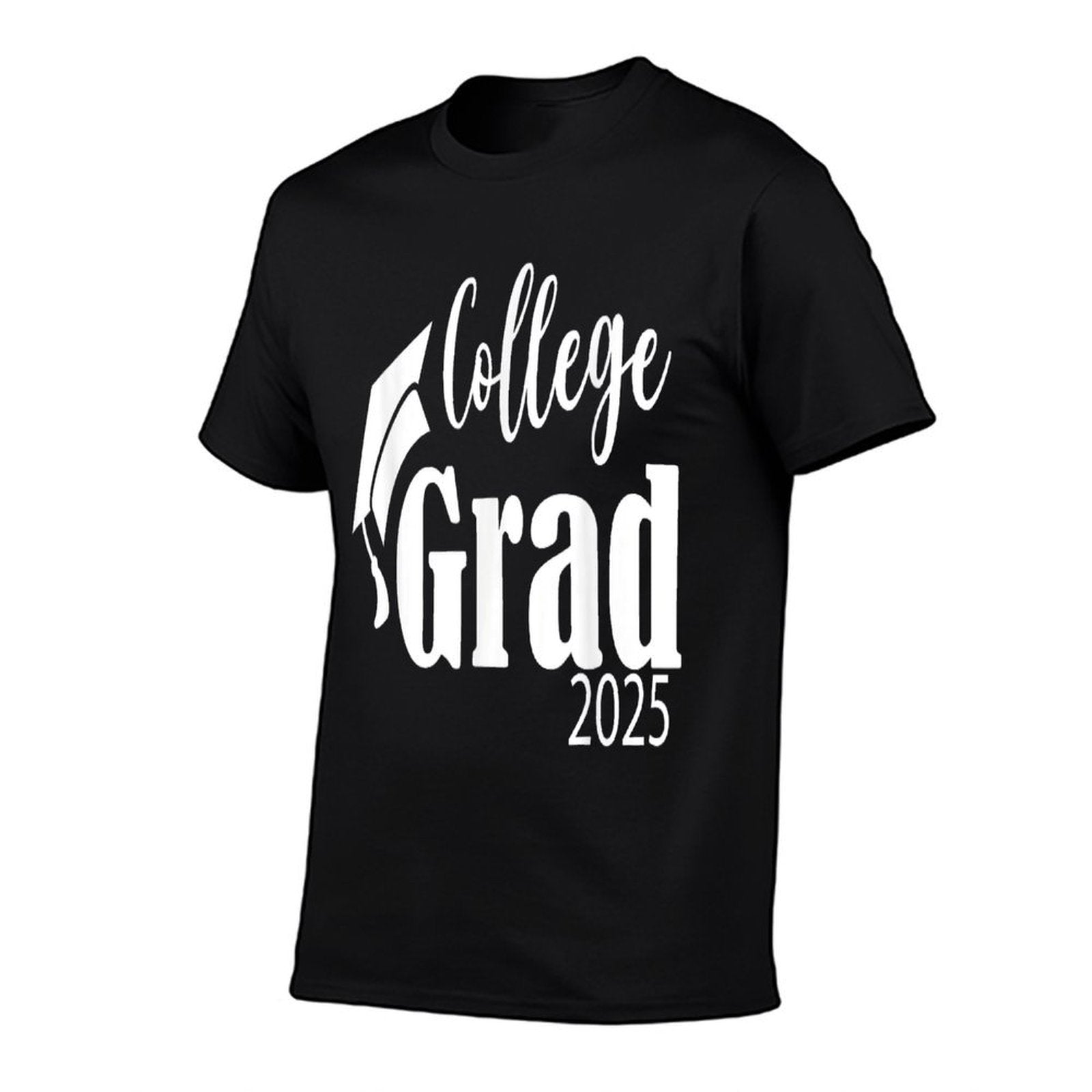 Funny 2025 College Graduate Graduation Grad Students Seniors  Fade-proof Color T-Shirt