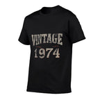 Womens 1974 Vintage 50th Birthday 50 Years Old Retro Men Women  Classic T-Shirt