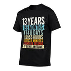 13th Birthday 13 Years Old Vintage Retro 156 Months  Trendy Pattern T-Shirt